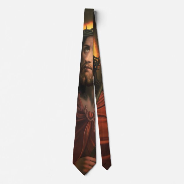 Jesus Christ with Crown of Thorns Tie (Front)