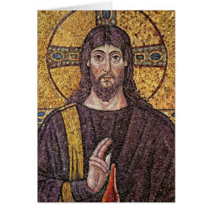 Jesus Christ with Holy Spirit Flame Mosaic