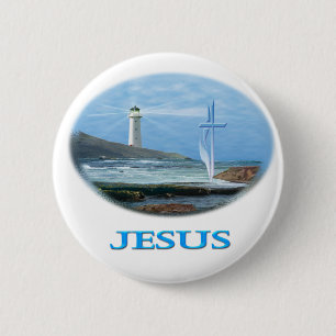 Jesus Christian 6 Cm Round Badge