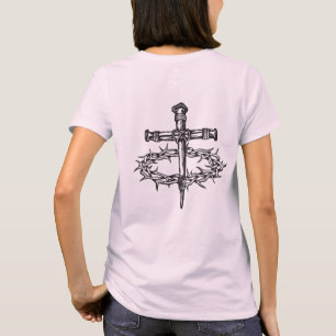Jesus Christian Cross Nails Crown of Thorns T-Shirt