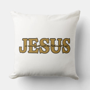 Jesus Christian Faith John 14:6 KJV Bible Verse Cushion