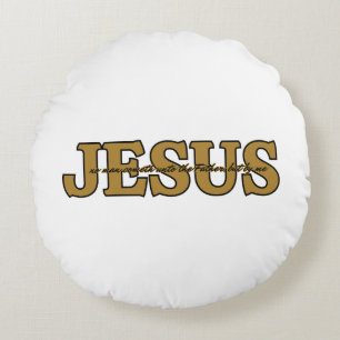 Jesus Christian Faith John 14:6 KJV Bible Verse Round Cushion