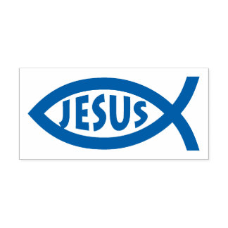 Jesus | Christian Fish Symbol Self-inking Stamp