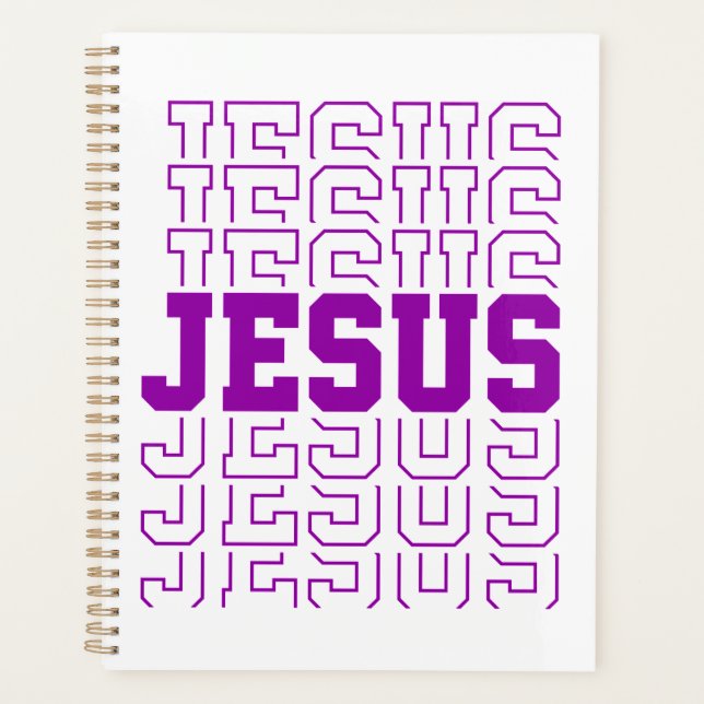 Jesus Christian God Easter Spring Summer Colours Planner (Front)