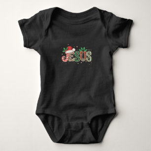 Jesus Christian Religious Saying Faith Bible Verse Baby Bodysuit