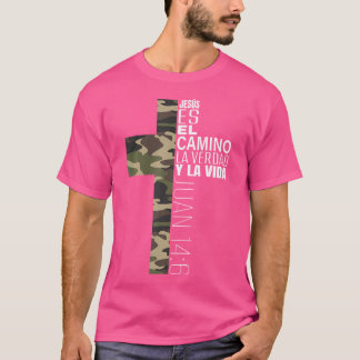 Jesus Christian Spanish Gifts Men Religious Verse T-Shirt