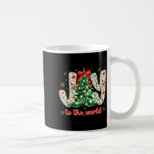 Jesus Christian Xmas Tree Holiday Christmas Joy To Coffee Mug