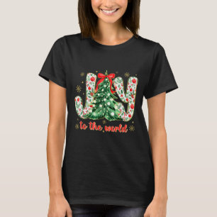 Jesus Christian Xmas Tree Holiday Christmas Joy To T-Shirt