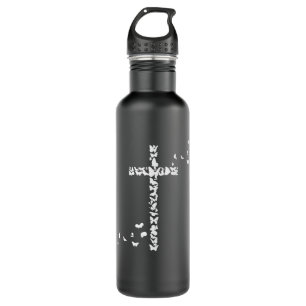 Jesus Christians Christianity Butterflies Cross 710 Ml Water Bottle