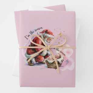 Jesus Christmas Christian Gift Holiday Wrapping Paper Sheet