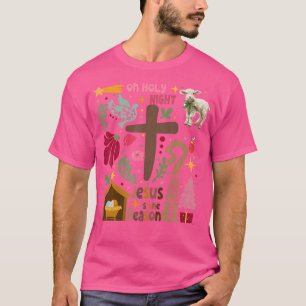 Jesus Christmas Christian Nativity Scene Christian T-Shirt
