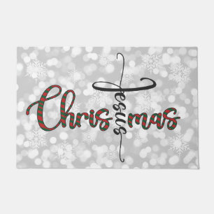 Jesus Christmas Doormat