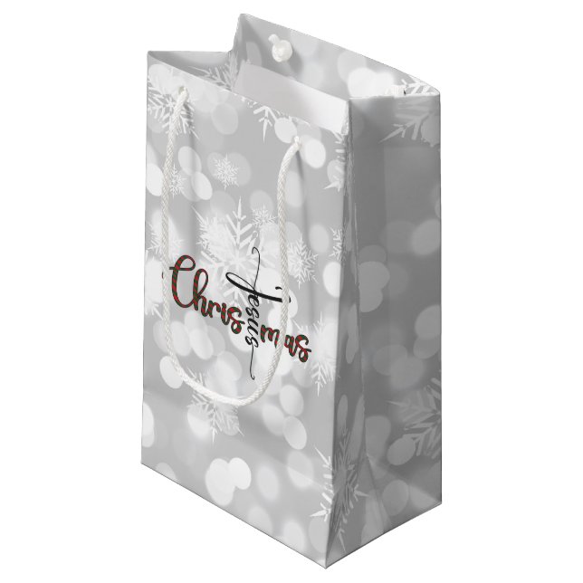 Jesus Christmas Gift Bag (Front Angled)