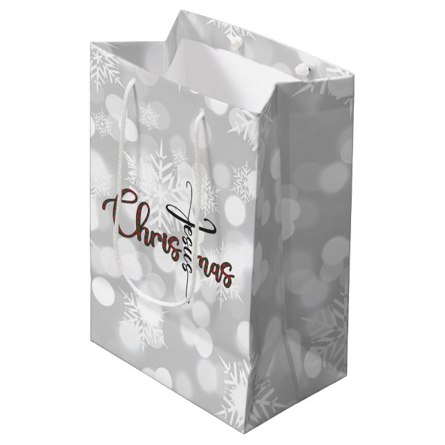 Jesus Christmas Gift Bag (Front Angled)