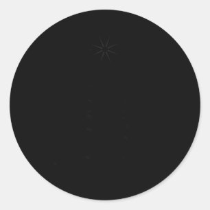 Jesus Christmas Tree Christian Bible Verse Snowfla Classic Round Sticker