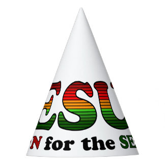 Jesus Christmas Trees Party Hat