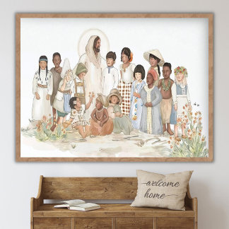 Jesus Christs and The Little Ones, Jesus Christ wi Poster