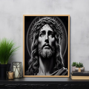 Jesus Christ's Compassionate Eyes of Love Poster