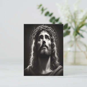 Jesus Christ's Divine Gaze of Hope Postcard