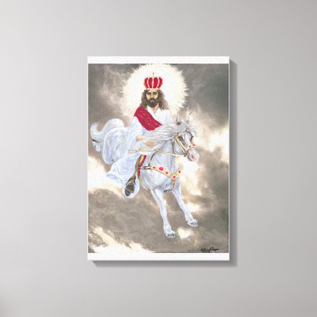 Jesus Christ's Second Coming Canvas Print (Front)