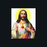 Jesus Christus in Pop Art Style Canvas Print<br><div class="desc">Pop Art Jesus Christ. Pop cultural variation of Jesus in pop art style as Pop Icon.</div>