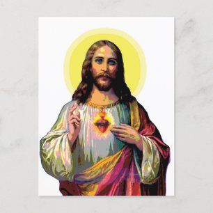 Jesus Christus in Pop Art Style Postcard