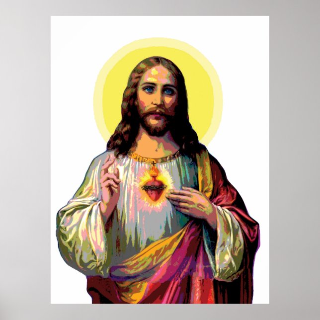 Jesus Christus in Pop Art Style  Poster (Front)