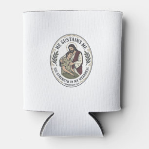 Jesus Chronic Illness Encouragement T-Shirt Inspir Can Cooler