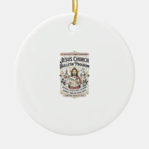 Jesus Church Bulletin Program Jesus Church Bulleti Ceramic Tree Decoration