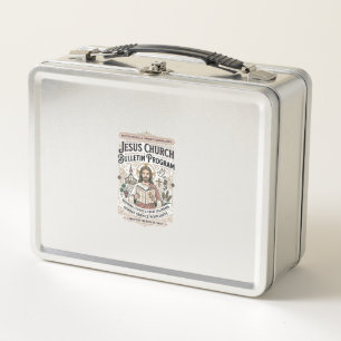 Jesus Church Bulletin Program Jesus Church Bulleti Metal Lunch Box