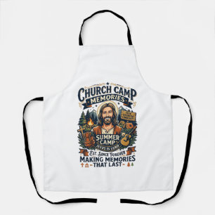 Jesus Church Camp VBS Nostalgia Shirt Faith Based Apron