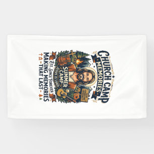 Jesus Church Camp VBS Nostalgia Shirt Faith Based Banner