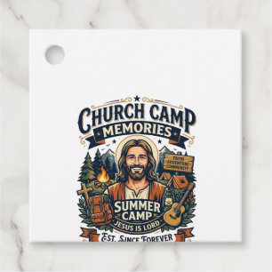 Jesus Church Camp VBS Nostalgia Shirt Faith Based Favour Tags