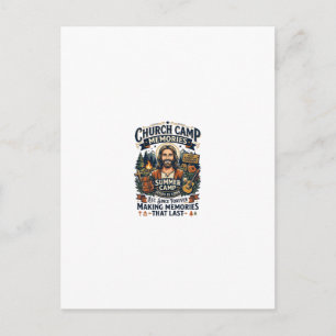 Jesus Church Camp VBS Nostalgia Shirt Faith Based  Postcard