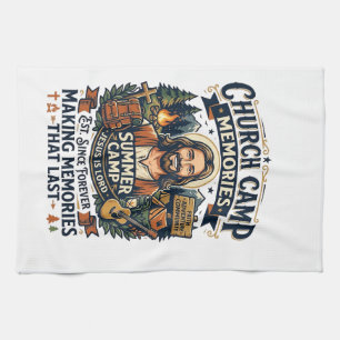Jesus Church Camp VBS Nostalgia Shirt Faith Based  Tea Towel