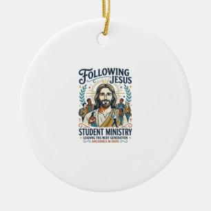 Jesus Church Merch Youth Camp Style Shirt Faith Ba Ceramic Tree Decoration