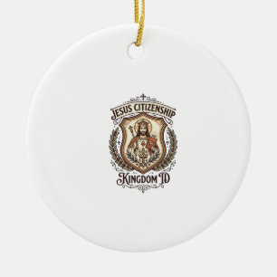 Jesus Citizenship Kingdom ID Jesus Citizenship Kin Ceramic Tree Decoration
