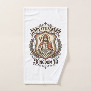 Jesus Citizenship Kingdom ID Jesus Citizenship Kin Hand Towel