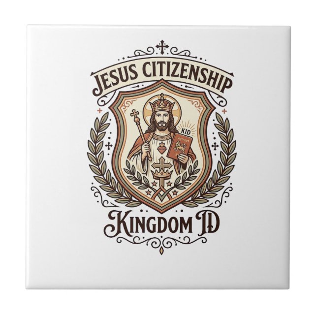 Jesus Citizenship Kingdom ID Jesus Citizenship Kin Tile (Front)