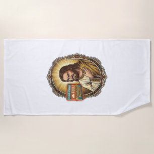Jesus Cloud Storage Full Warning Paywall Tech Humo Beach Towel
