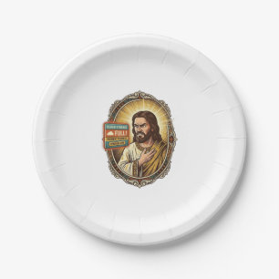 Jesus Cloud Storage Full Warning Paywall Tech Humo Paper Plate