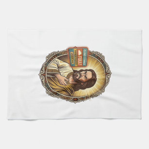 Jesus Cloud Storage Full Warning Paywall Tech Humo Tea Towel