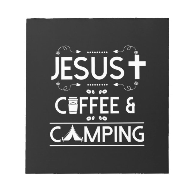 Jesus Coffee And Camping Notepad (Front)