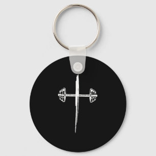 Jesus Coffee Gym Repeat, Gym Coffee Jesus - Front  Key Ring