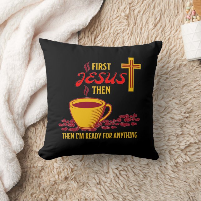 Jesus Coffee Lover Cushion (Blanket)