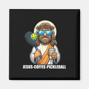 Jesus Coffee Picklenall Funny Christian Picklebyll Magnet