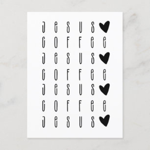 Jesus Coffee Postcard