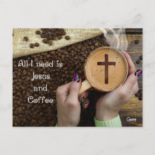 Jesus & Coffee - Postcard