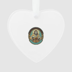 Jesus Coffee Stain Pants Before Meeting Office Wor Ornament