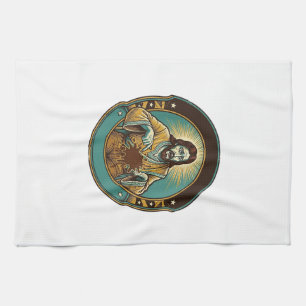 Jesus Coffee Stain Pants Before Meeting Office Wor Tea Towel